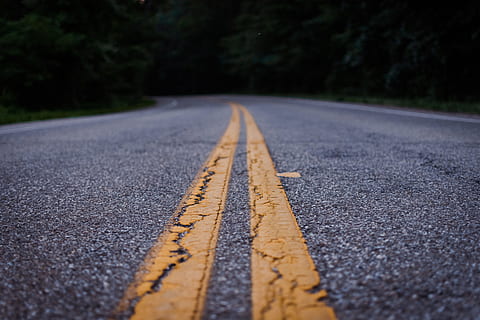 Close Up Photo of Gray Concrete Road, asphalt, bitumen, empty road HD wallpaper
