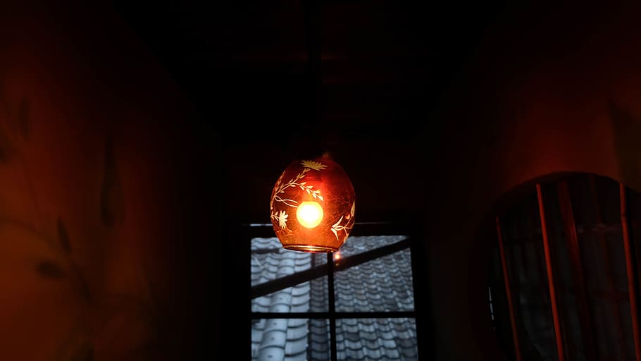 japan, kyoto prefecture, lighting equipment, illuminated, indoors HD wallpaper