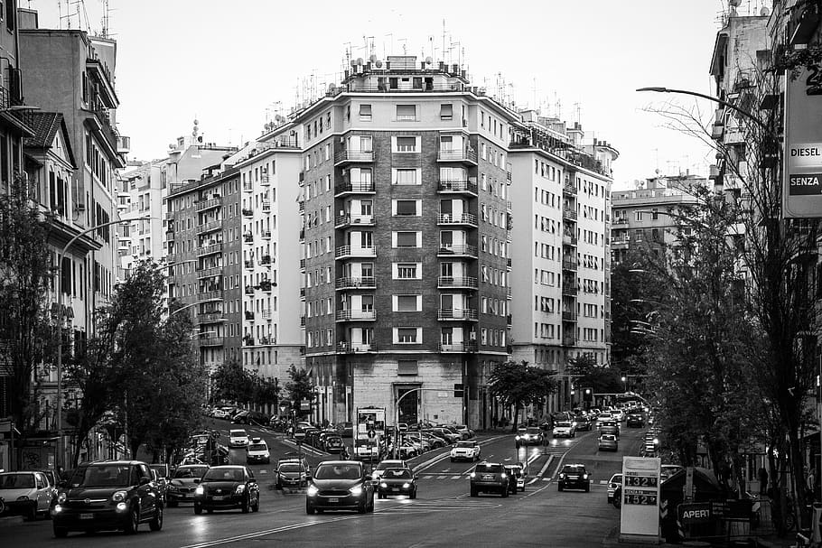 italy, rome, building exterior, architecture, mode of transportation HD wallpaper