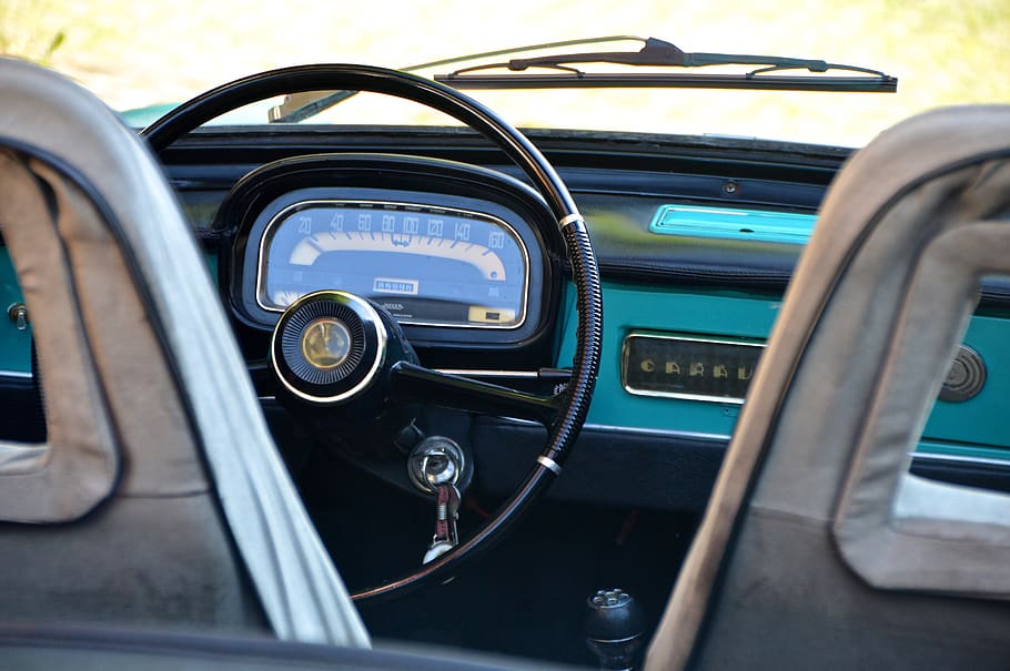 Black Car Steering Wheel, auto, automobile, car interior, car key HD wallpaper