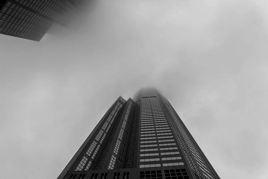 Low Angle Photography of High Rise Buildings, architectural design, HD wallpaper