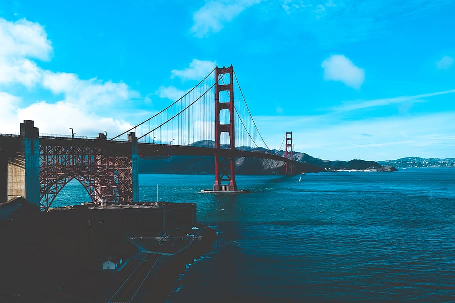 Golden Gate Bridge, architecture, bay, connection, daylight, landmark HD wallpaper