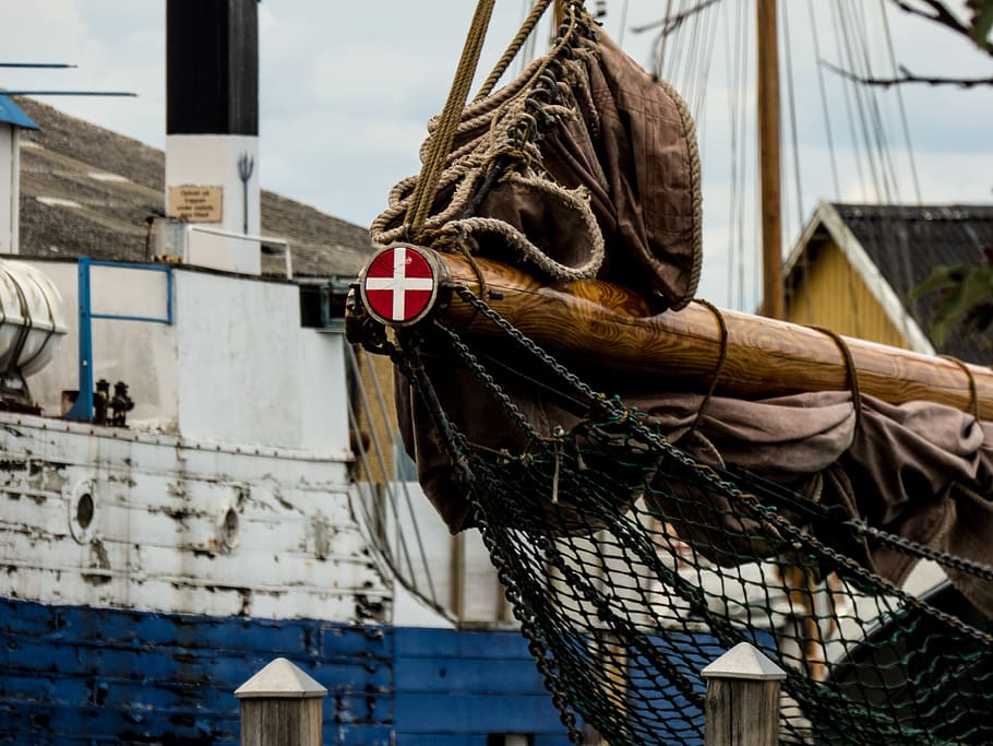 denmark, bogense, port, ship, architecture, built structure HD wallpaper