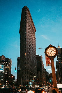 flatiron building, tower, architecture, human, person, clock tower HD wallpaper