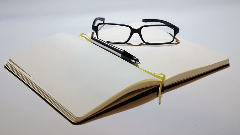 notebook, record, paper, office, write, the note, blank, page HD wallpaper