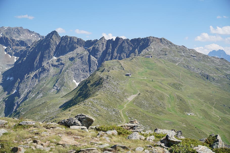 mountains, view, landscape, pitztal, hiking, travel, scenics - nature HD wallpaper