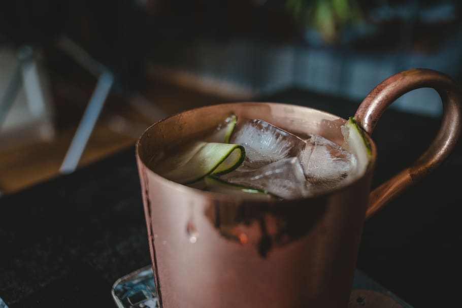 brown mug with iced beverage, drink, food and drink, refreshment HD wallpaper