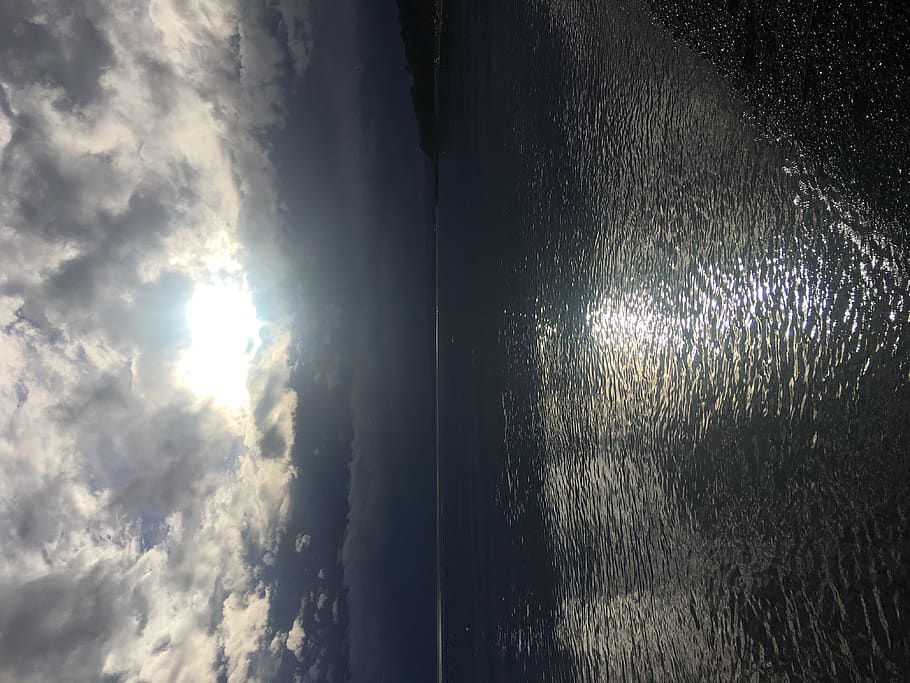 ocean, cloud - sky, water, nature, no people, beauty in nature HD wallpaper