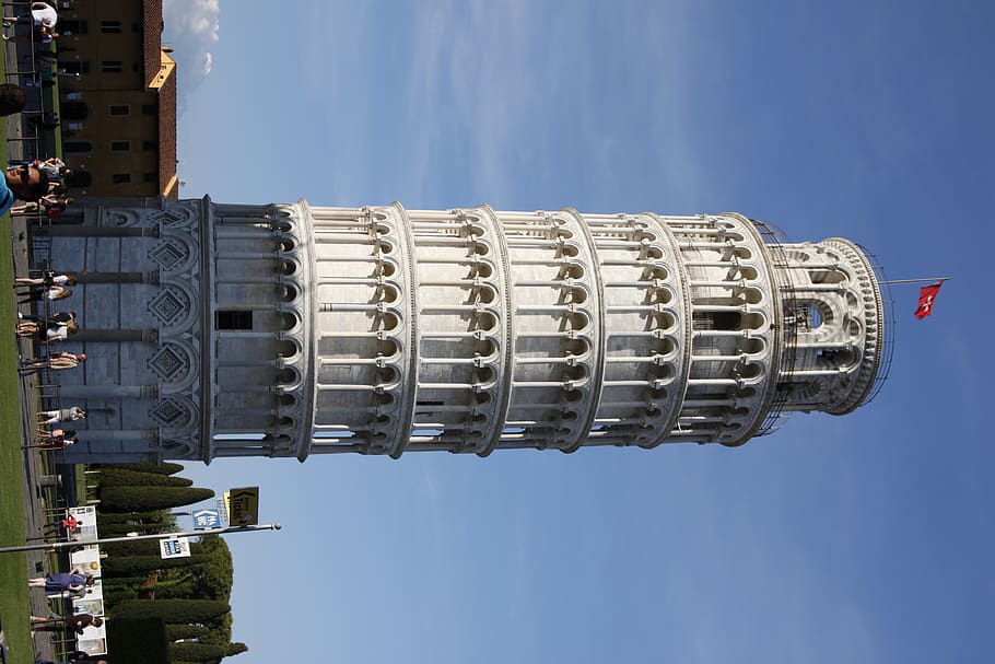 tower, pizza, pisa, leaning, leaning tower, leaning tower of piza, HD wallpaper