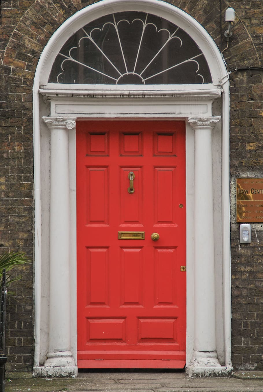 street, door, red, tourism, typical, colors, dublin, ireland, HD wallpaper