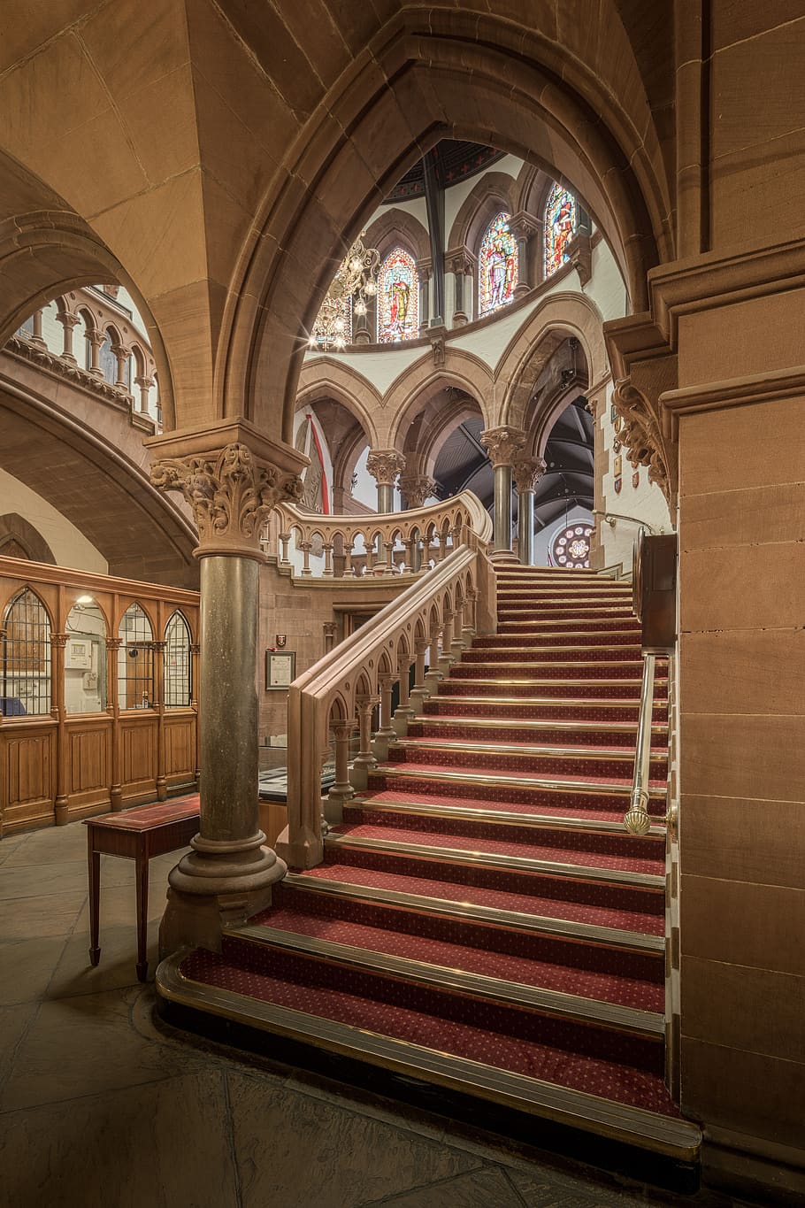 chester town hall, step, steps, stair, stairs, staircase, arch