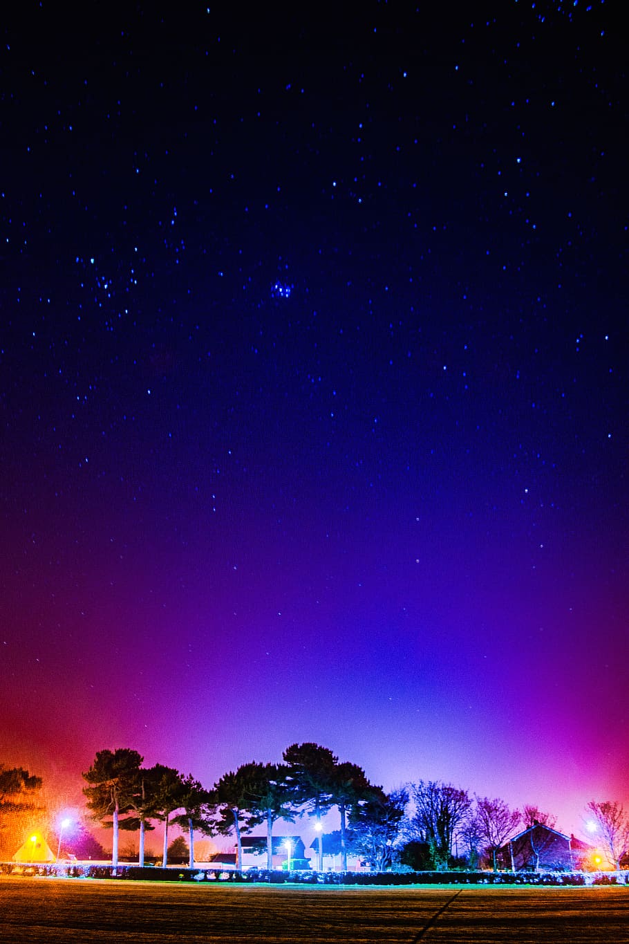 Long-exposure Shot Of Sky, constellation, evening, night, starry sky HD wallpaper