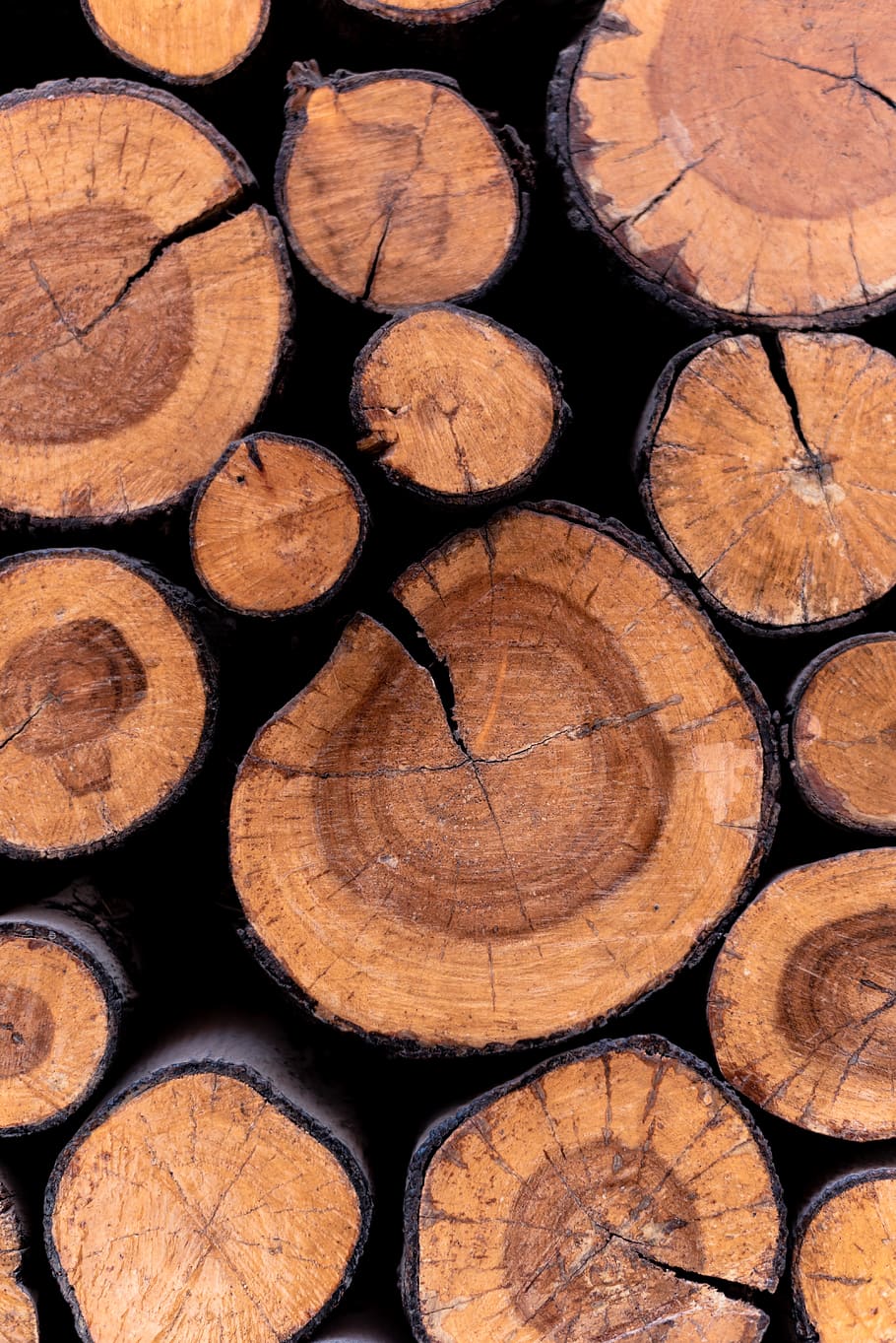 full frame, timber, wood, log, wood - material, firewood, backgrounds