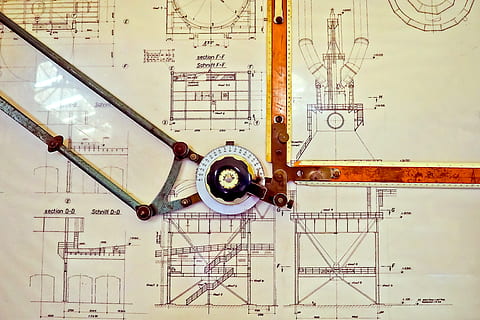 blueprint, plan, design, drawing, board, technical, construction HD wallpaper