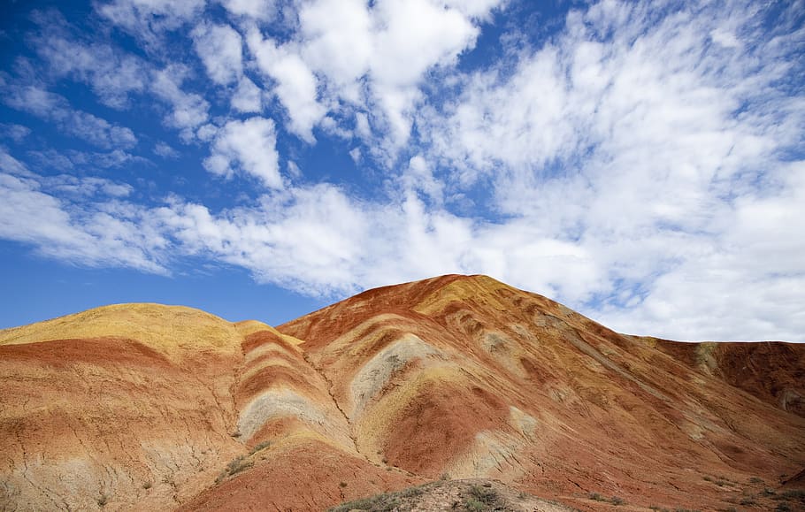 danxia, yadan, canyon, earth, landscape, zhangye, mountain HD wallpaper