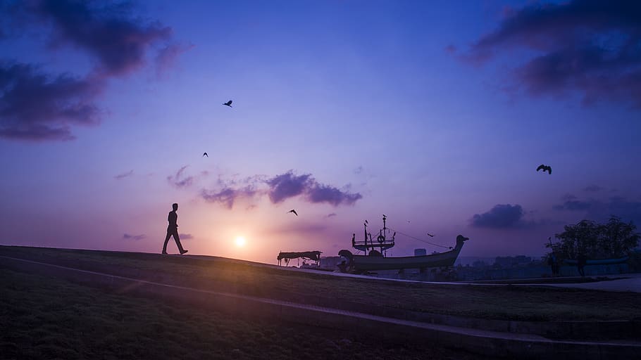 india, mumbai, sky, transportation, sunset, flying, nature HD wallpaper