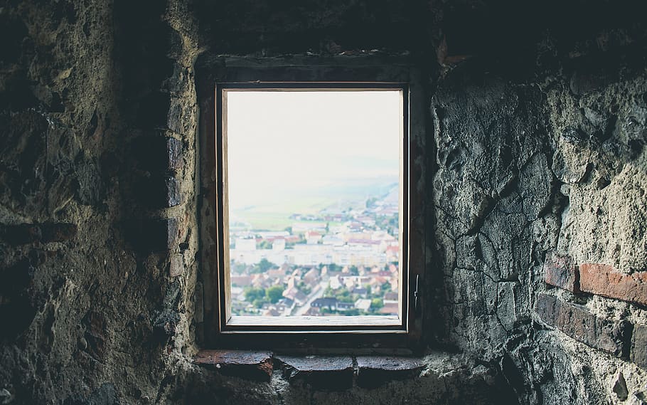 bricks, stones, window, town, village, architecture, built structure HD wallpaper