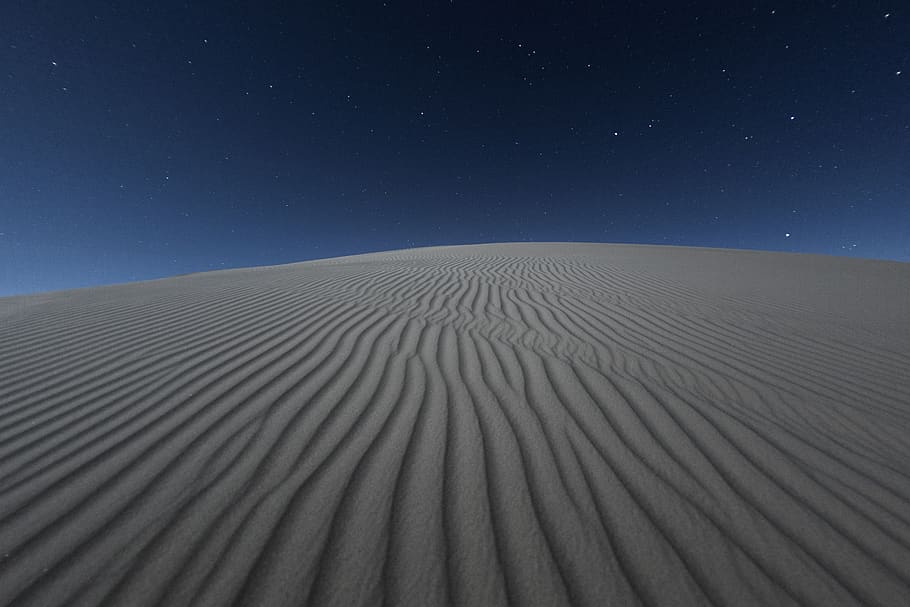 Hd Wallpaper Desert During Nighttime Sky Landscape Sand Sand Dune