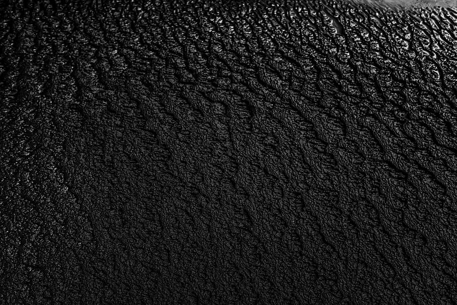 black and gray floral textile, texture, water, ripple, rug, soil, HD wallpaper