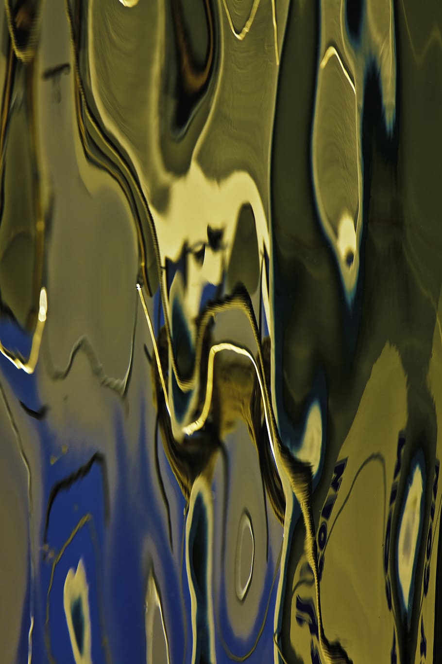 aluminium, pattern, glass, ornament, fractal, modern art, water HD wallpaper