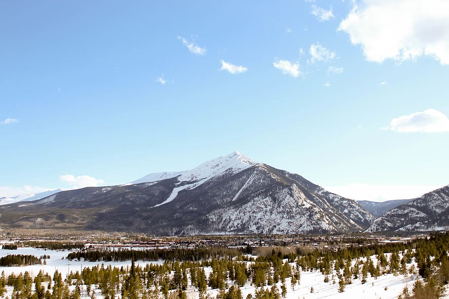 nature, mountain, outdoors, mountain range, peak, tree, plant HD wallpaper