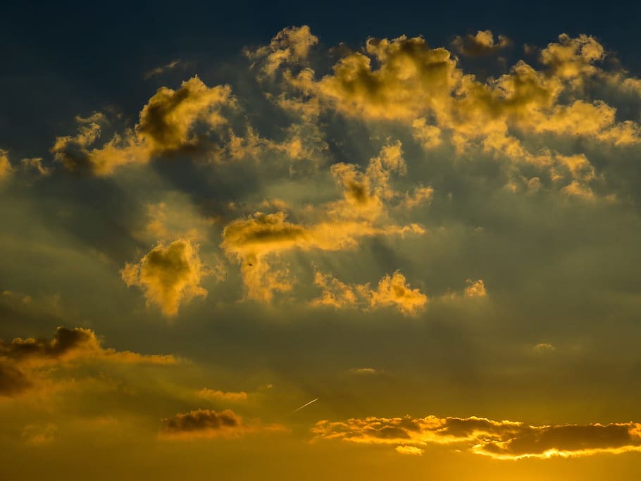 unclear, sky, cloud, nature, high, eve, evening, cloud - sky HD wallpaper
