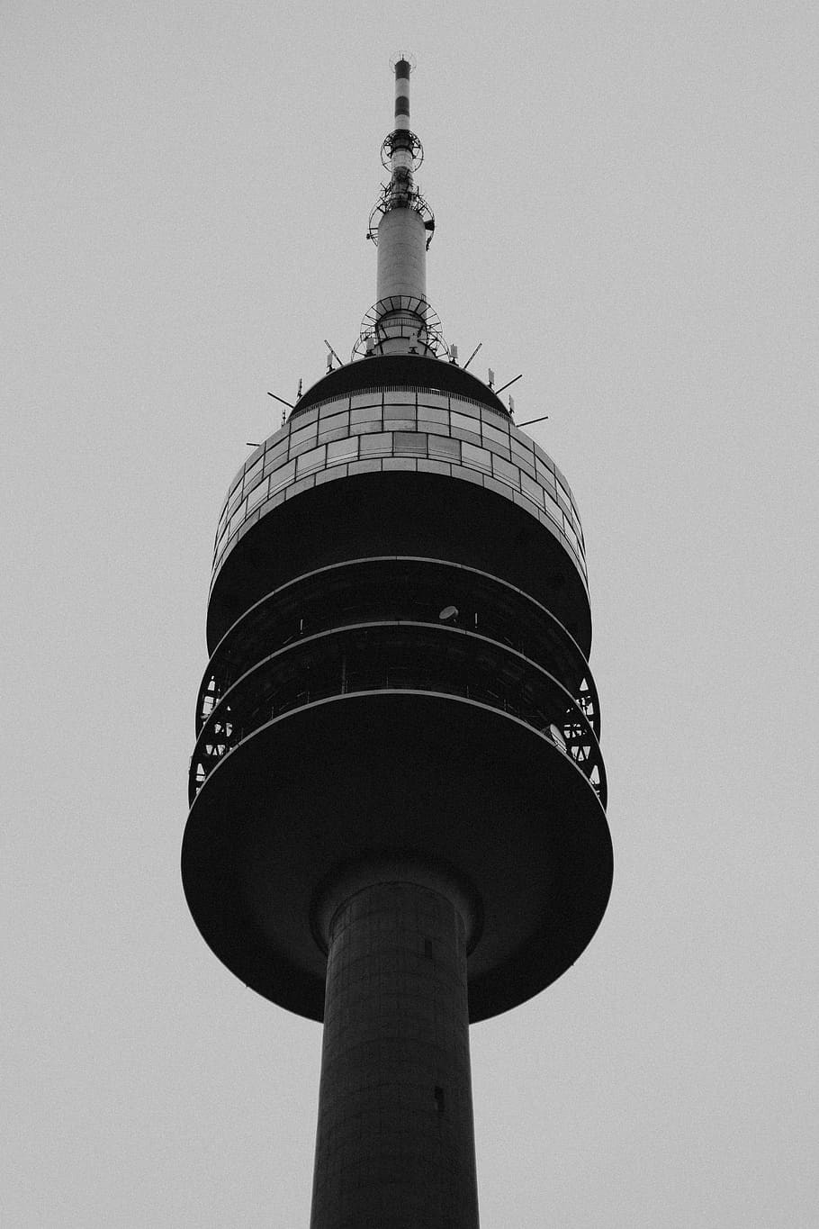 germany, münchen, olympiapark, olympic, blackandwhite, munich HD wallpaper