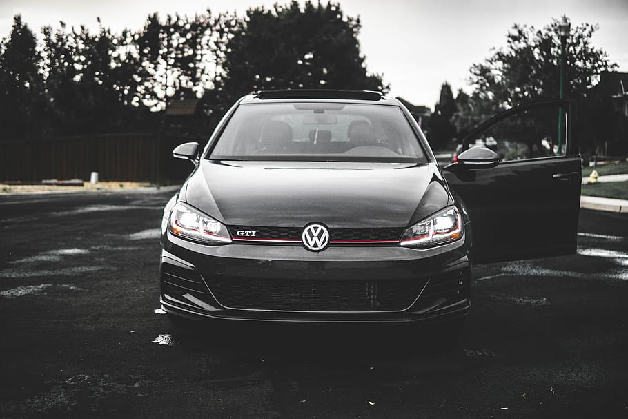 fury, tree, road, roundabout, circle, gti, se, volkswagen, german HD wallpaper