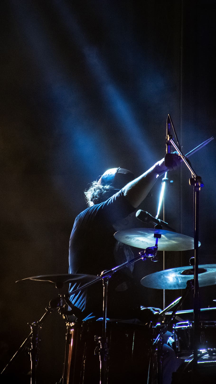 man playing drum on stage, performance, musician, artist, arts culture and entertainment HD wallpaper