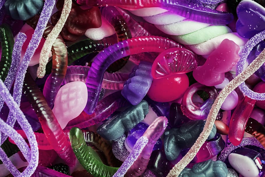 assorted, assortment, background, bonbon, calories, candy, candy shop HD wallpaper