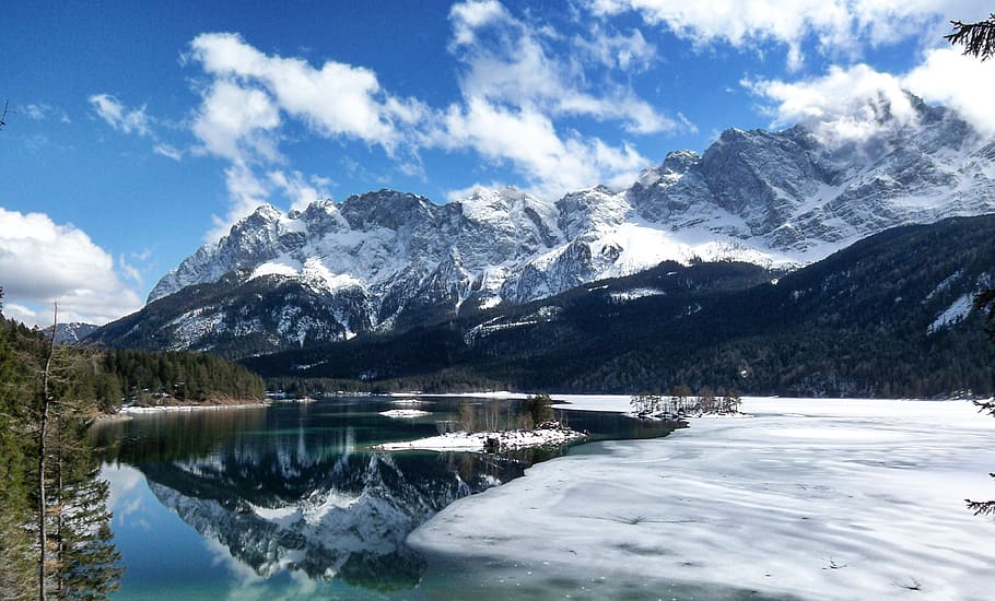 snow, mountain, nature, waters, ice, panorama, landscape, travel HD wallpaper