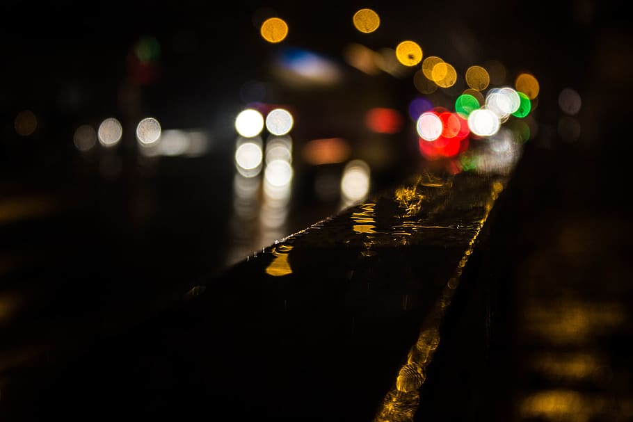 illuminated, night, city, transportation, street, no people HD wallpaper