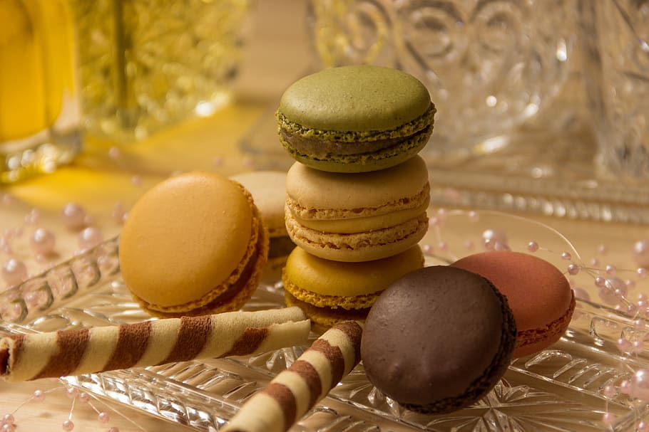 macarons, cookies, close up, macro, pastries, sweetness, double biscuits