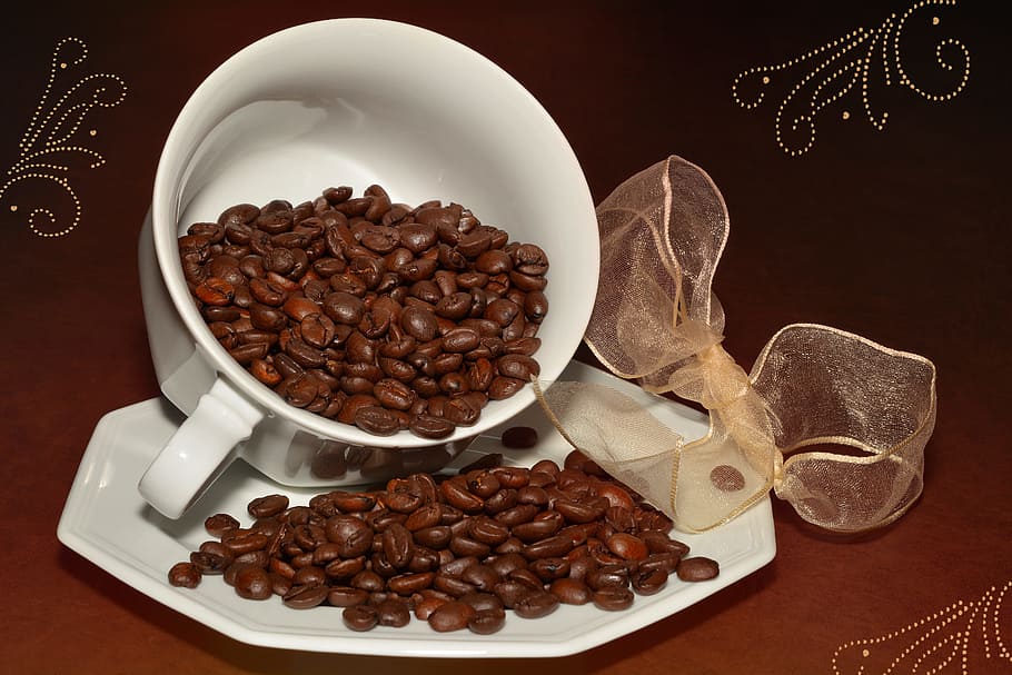 coffee, beans, seed, brown, nature, food and drink, table, still life HD wallpaper