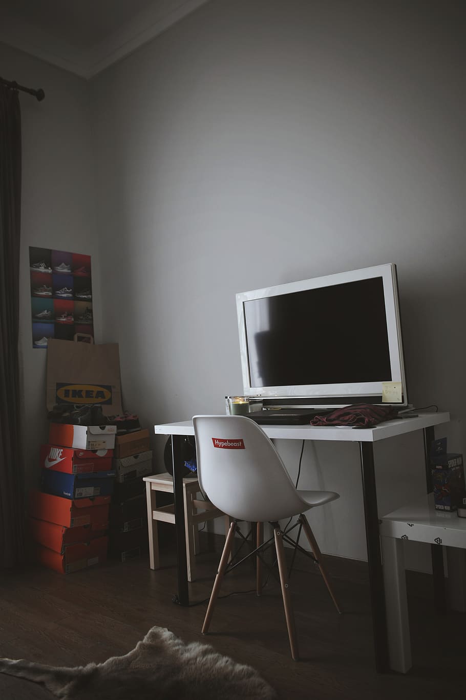 furniture, desk, table, electronics, screen, display, monitor HD wallpaper