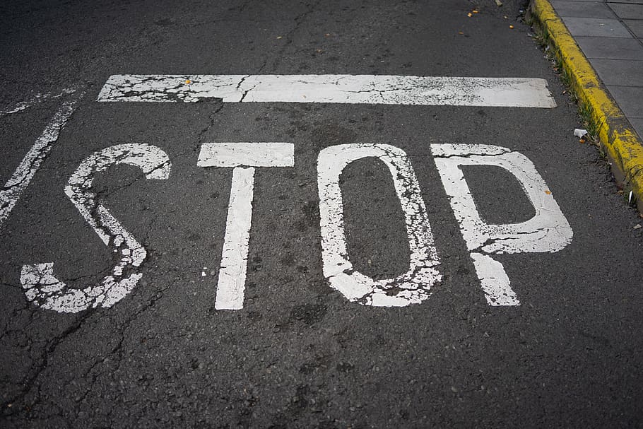 road, traffic, junction, asphalt, cityscape, stop, route, sign HD wallpaper