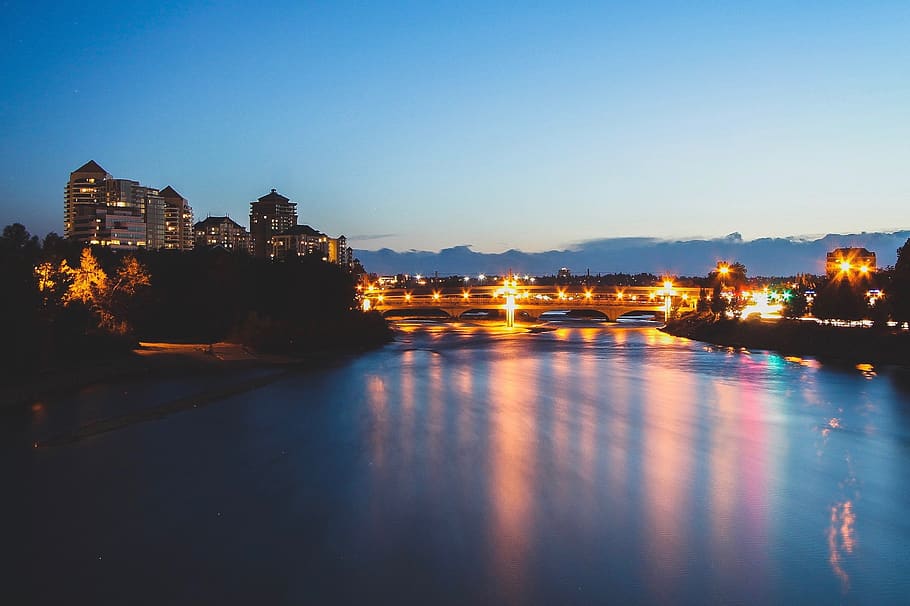 water, building, waterfront, architecture, nature, bridge, urban HD wallpaper