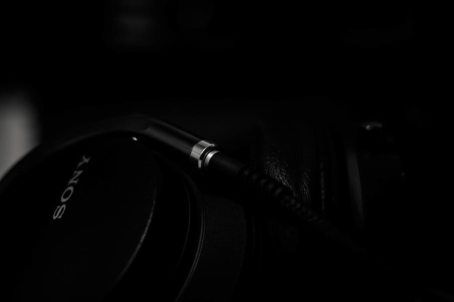 black Sony device, indoors, close-up, no people, black color HD wallpaper