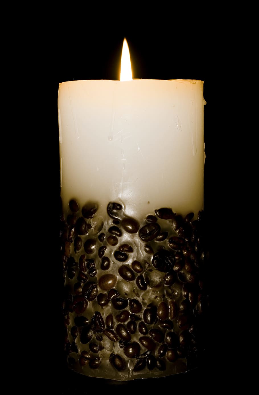 black, flame, background, church, wax, candlelight, decoration HD wallpaper