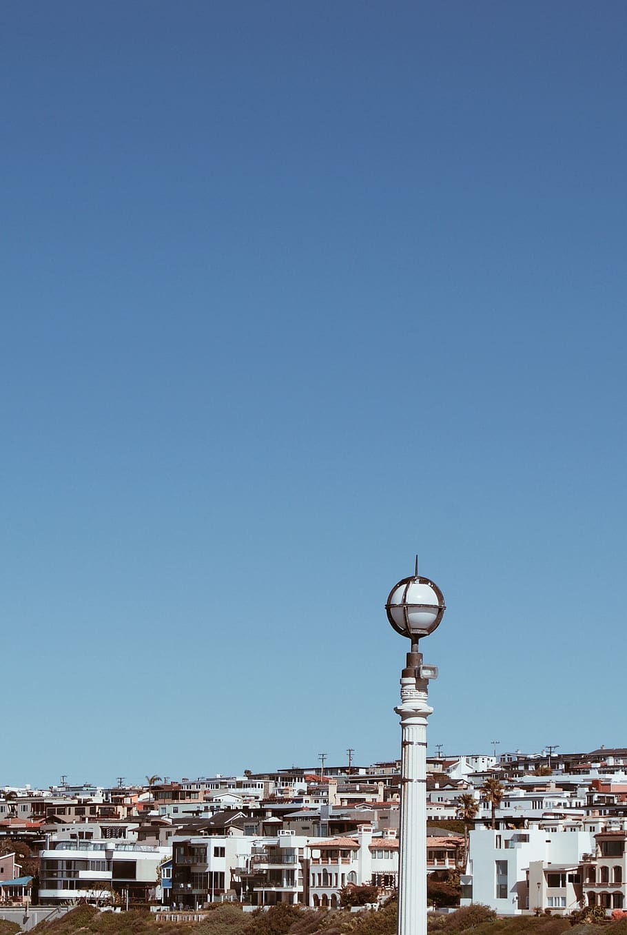 nature, outdoors, building, architecture, lamp post, rural HD wallpaper
