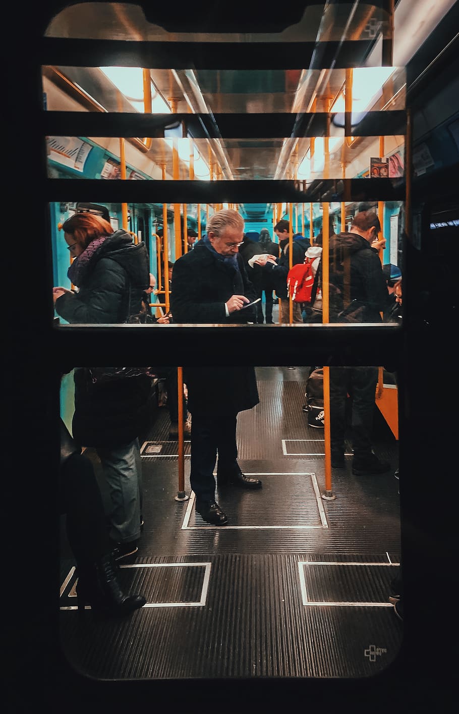 people inside train with lights, human, person, interior design HD wallpaper