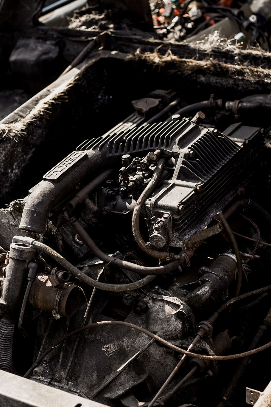 machine, motor, engine, weaponry, gun, coil, rotor, spiral HD wallpaper