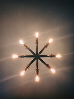 lighted pendant light, flare, symbol, cross, light fixture, lightbulb HD wallpaper