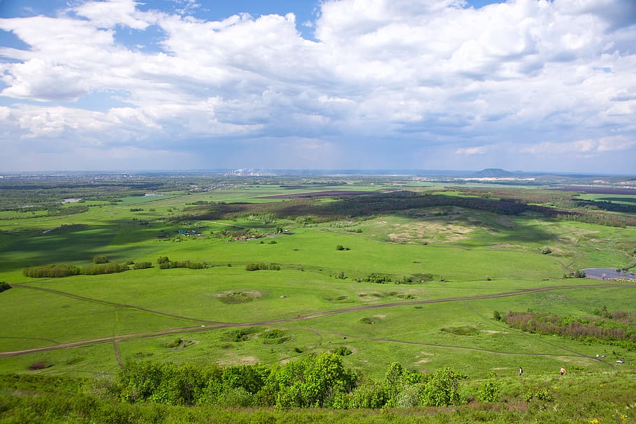 view, forest, mountain, meadow, russia, green, travel, grass HD wallpaper