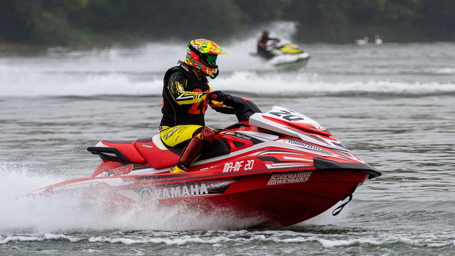 motor boat race, jet ski, sport, water sports, racing, jetski race, HD wallpaper