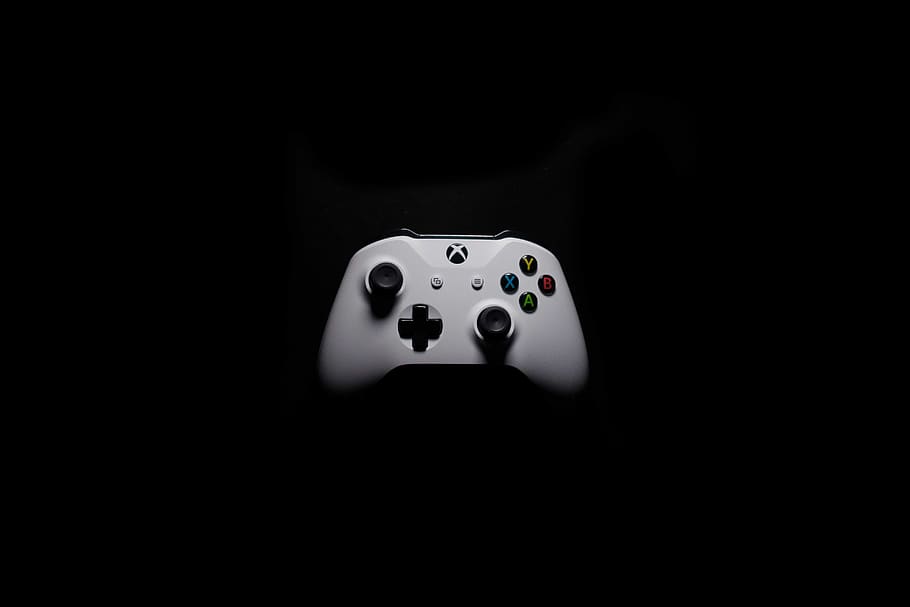 white Microsoft Xbox One controller, arts culture and entertainment, HD wallpaper