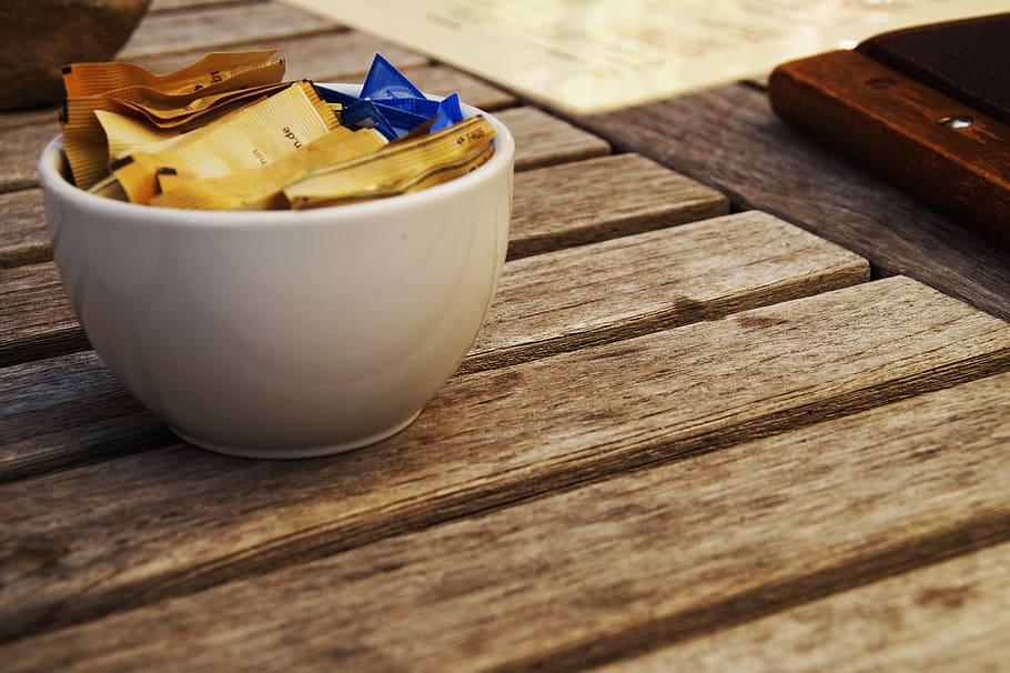 cafe, table, bowl, menu, wood - material, no people, close-up HD wallpaper