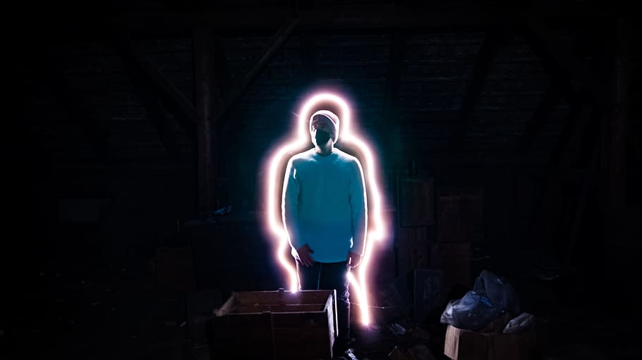 beautiful, neon, led, roof, truss, roof truss, horror, mask HD wallpaper