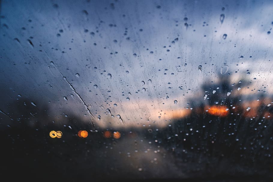 sad, dark, clouds, sky, color, weather, raining, driving, road HD wallpaper
