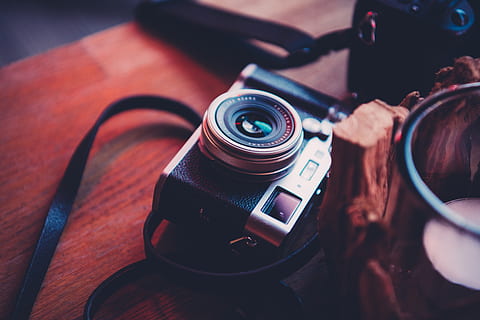 gray and black camera, electronics, strap, human, person, photography HD wallpaper